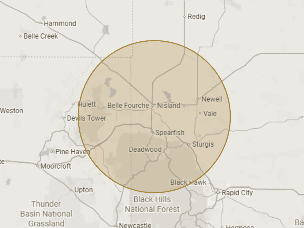 30 mi radius map
